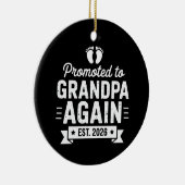 Promoted To Be Grandpa Again Est 2026 Soon Family セラミックオーナメント (右)