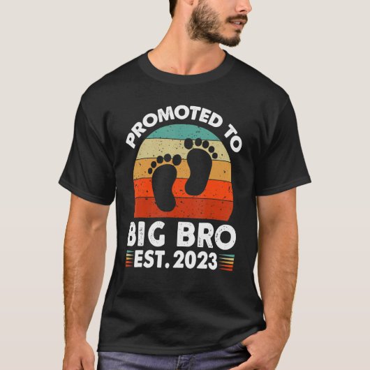 Promoted To Big Bro I'm Going To Be A Big Brother Tシャツ (正面)