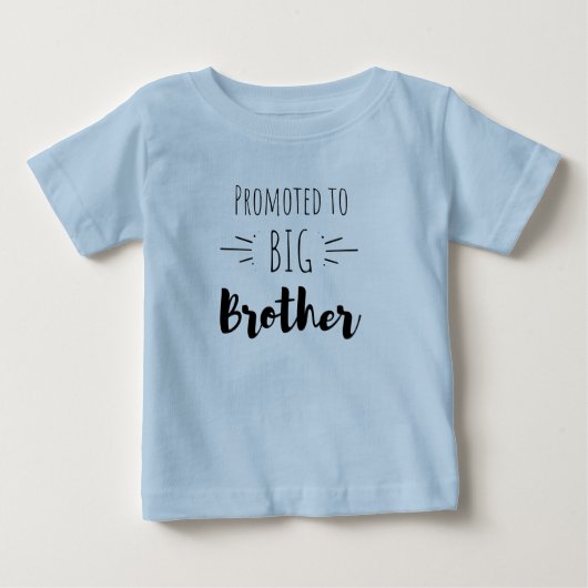 Promoted to big brother ベビーTシャツ (正面)