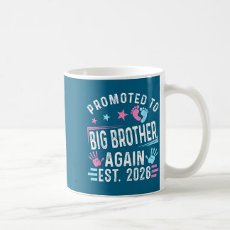 Promoted To Big Brother Again Est. 2026 Vintage Bi コーヒーマグカップ