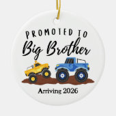 Promoted to Big Brother Dump Truck  セラミックオーナメント (正面)
