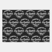 Promoted To Big Brother Finally 2026 Baby Announce ラッピングペーパーシート (正面)