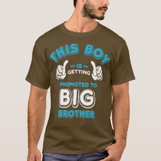 Promoted to Big Brother New Baby Announcement Gift Tシャツ