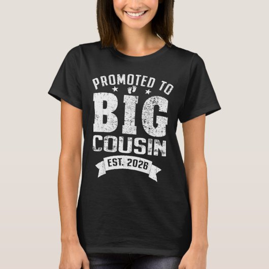 Promoted To Big Cousin 2026 Cool Cousin Baby Annou Tシャツ (正面)