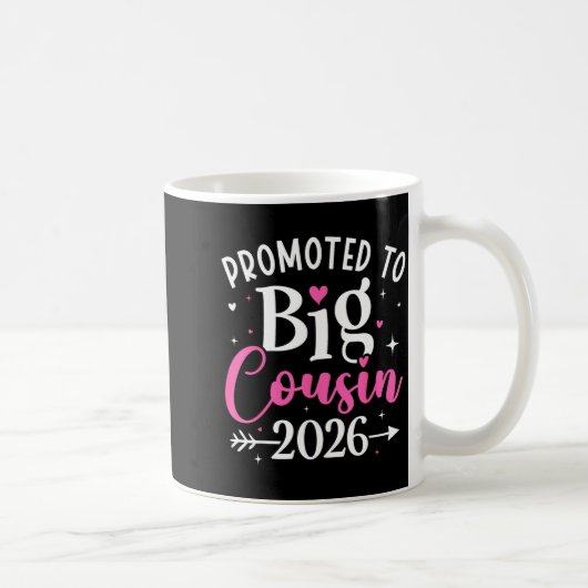 Promoted To Big Cousin 2026 Cousin Baby Announceme コーヒーマグカップ (右)