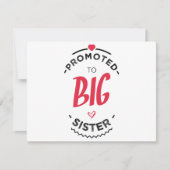 Promoted to big sister カード (正面)