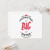 Promoted to big sister カード (正面/裏面インサイチュ)