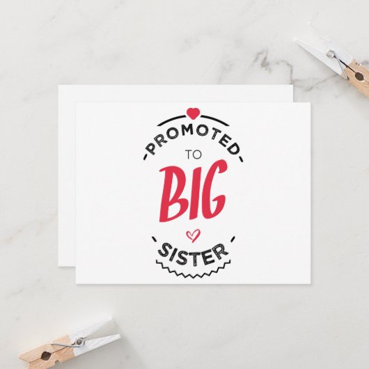Promoted to big sister カード (正面/裏面インサイチュ)