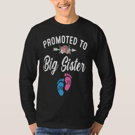 Promoted To Big Sister 2023 Pregnancy Announcement Tシャツ (正面)