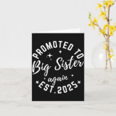 Promoted To Big Sister Again 2025 Pregnancy Announ カード (黄色い花)