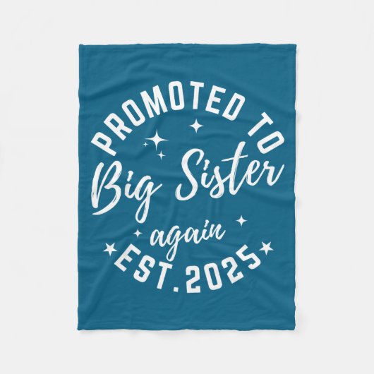 Promoted To Big Sister Again 2025 Pregnancy Announ フリースブランケット (正面)