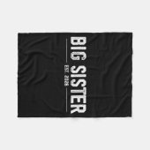 Promoted To Big Sister Est. 2026 Soon To Be Sister フリースブランケット (正面(横))