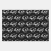 Promoted To Big Sister Finally 2026 Pregnancy Baby ラッピングペーパーシート (正面)