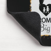 Promoted To Big Sister Leopard Girl Baby Announcem マウスパッド (コーナー)