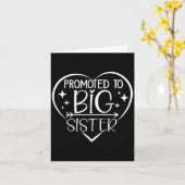 Promoted To Big Sister - New Baby Birth Announceme カード (黄色い花)