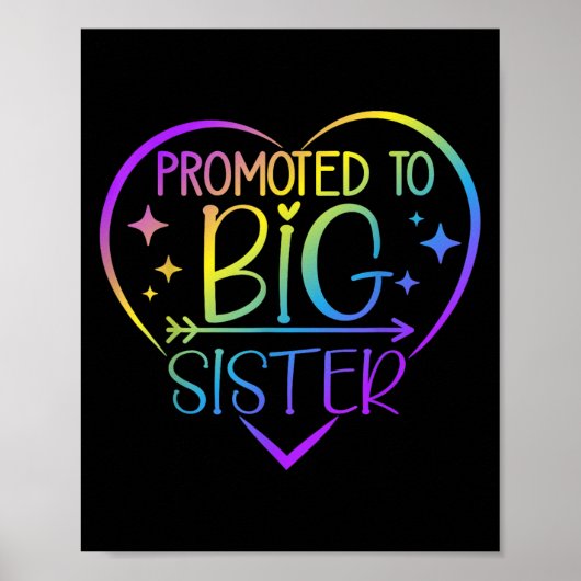 Promoted To Big Sister - New Baby Birth Announceme ポスター (正面)