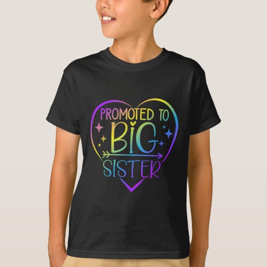 Promoted To Big Sister - New Baby Birth Announceme Tシャツ (正面)