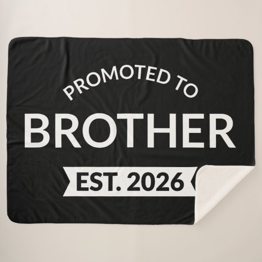 Promoted To Brother Est. 2026 II シェルパブランケット (正面(横))