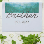Promoted To Brother Est 2027 Big Brother VI キッチンタオル (折り畳み)