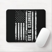 Promoted To Dad 2023 Funny Shirt For New Dad  マウスパッド (マウス)