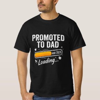 Promoted to Dad Est 2026 ローディングマイルストーン Tシャツ