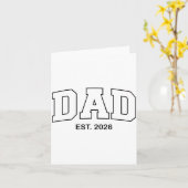 Promoted To Dad Est 2026 Daddy  カード (黄色い花)