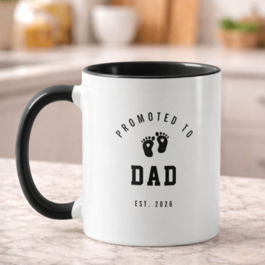 Promoted to Dad Mug New Dad Gift Idea マグカップ