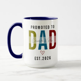 Promoted to Dad | Personalized First Father’s Day マグカップ