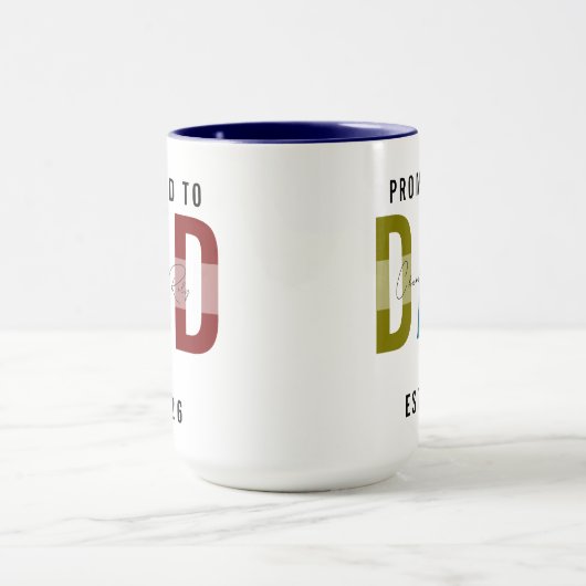 Promoted to Dad | Personalized First Father’s Day マグカップ (中央)