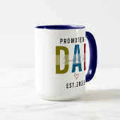 Promoted to Dad | Personalized First Father’s Day マグカップ (正面右)