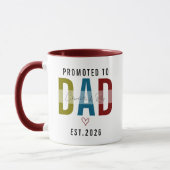 Promoted to Dad | Personalized First Father’s Day マグカップ (左)