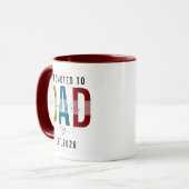 Promoted to Dad | Personalized First Father’s Day マグカップ (正面左)