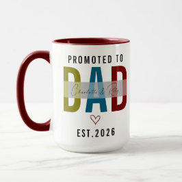 Promoted to Dad Personalized Photo | First Father マグカップ