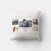 Promoted to Dad Photo Collage – Personalize クッション (正面)