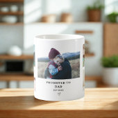 Promoted to Dad Photo Collage – Personalized  コーヒーマグカップ