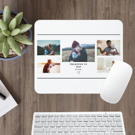 Promoted to Dad Photo Collage – Personalized マウスパッド