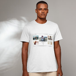 Promoted to Dad Photo Collage – Personalized Tシャツ