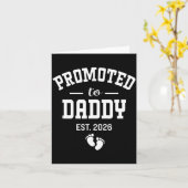 Promoted To Daddy 2026 First Time Dad Men  カード (黄色い花)