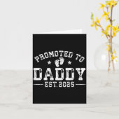 Promoted To Daddy Est 2026 1st Time Dad New Daddy  カード (黄色い花)
