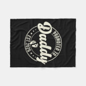 Promoted To Daddy Est. 2026 Baby Announcement For フリースブランケット (正面(横))