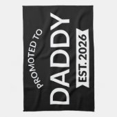 Promoted To Daddy Est. 2026 II キッチンタオル (縦)