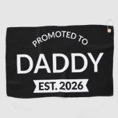 Promoted To Daddy Est. 2026 II ゴルフタオル (横)
