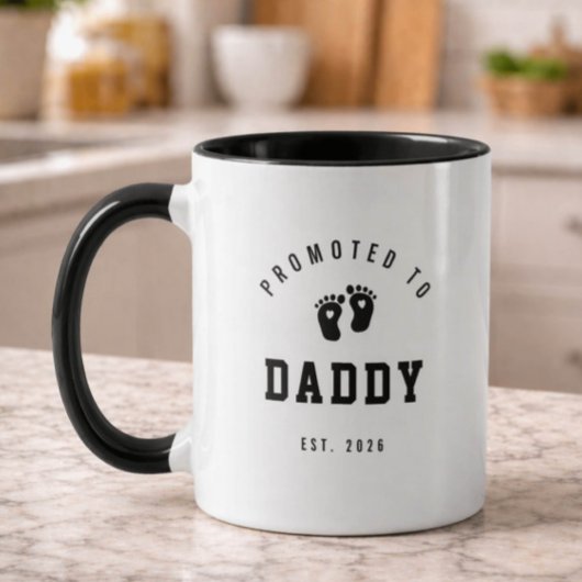 Promoted to Daddy Mug New Dad Gift マグカップ