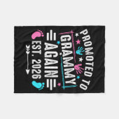 Promoted To Grammy Again Est 2026 フリースブランケット (正面(横))