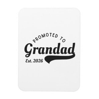 Promoted to Grandad 2026 マグネット