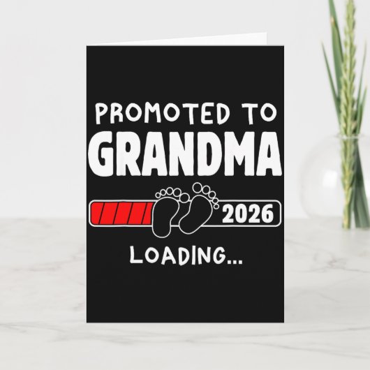 Promoted To Grandma Est 2026 Soon To Be New Grandm カード (正面)