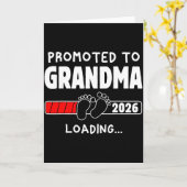 Promoted To Grandma Est 2026 Soon To Be New Grandm カード (黄色い花)