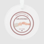 Promoted to Grandma Est. 20XX Ornament オーナメント (裏面)