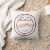 Promoted to Grandma Est. 20XX Throw Pillow クッション (ブランケット)