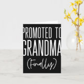 Promoted To Grandma Finally First Time Grandma New カード (黄色い花)